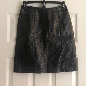 Crinkle Vinyl Mini Skirt